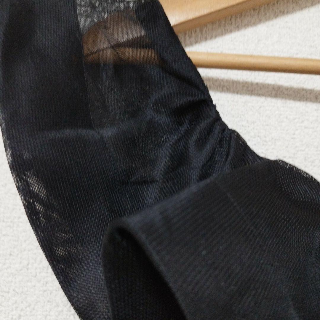 オスカーデラレンタ ドレス ブラック フリル アシンメトリー