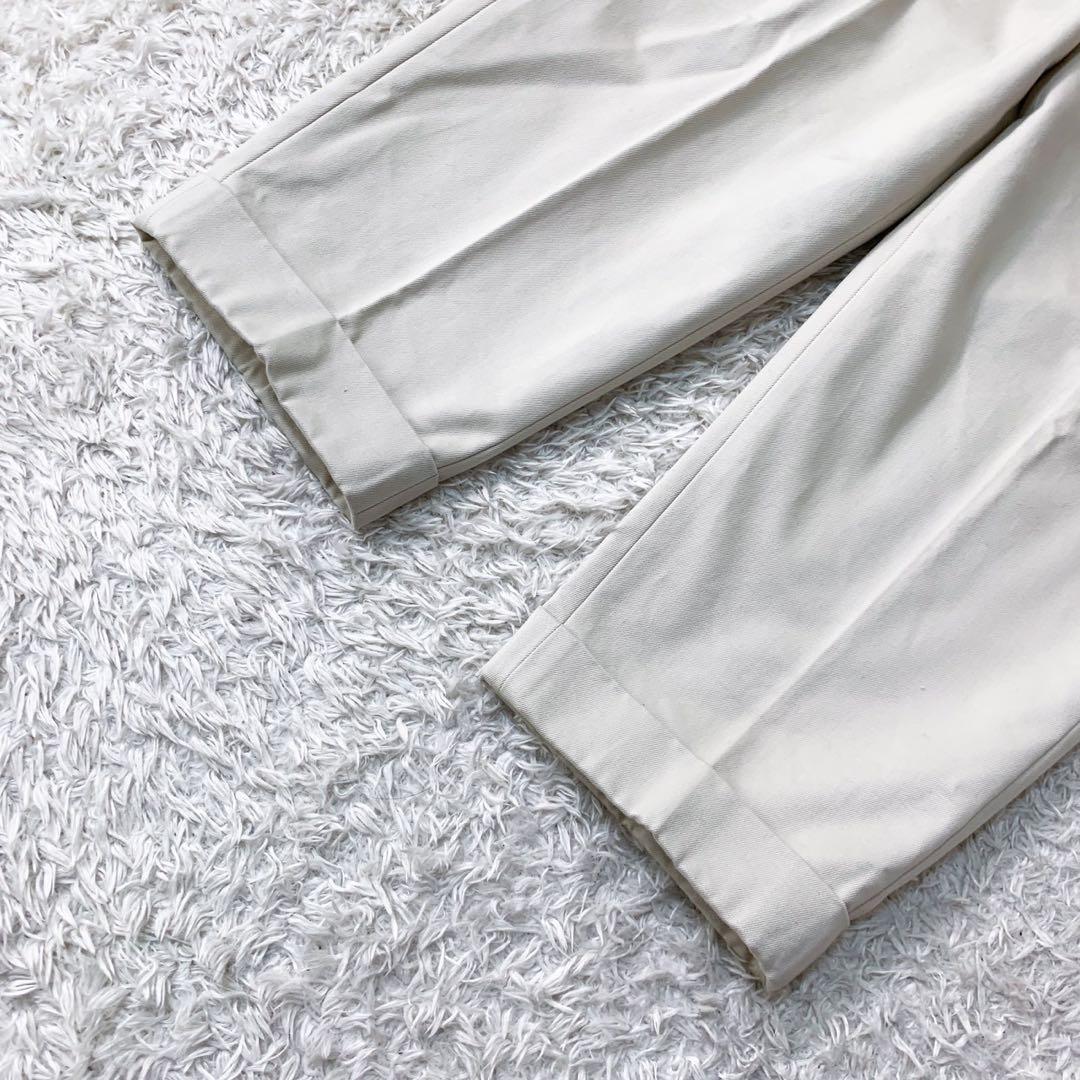 【極美品✨23ss】サイ ツータックチノトラウザーパンツ ベージュ コットン
