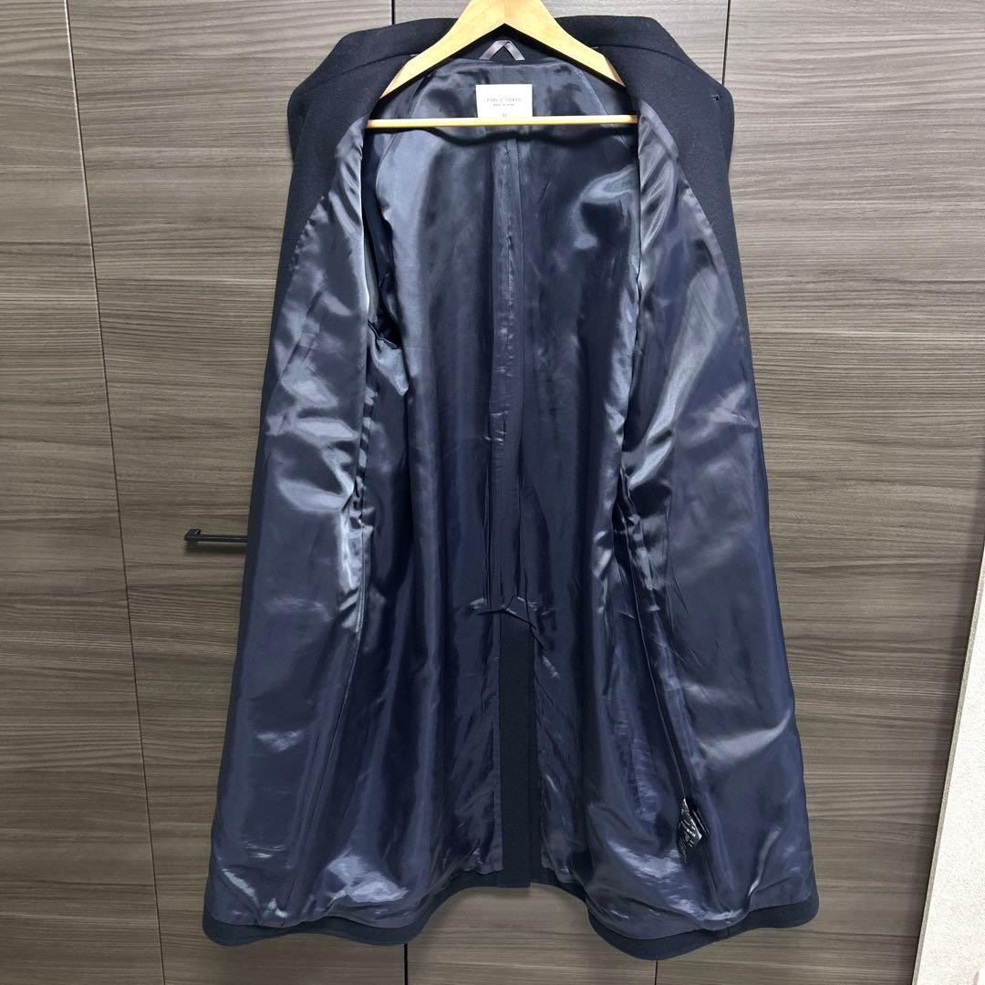 パブリックトウキョウ マルチウェイ メルトンオーバーサイズスタンドコート 02