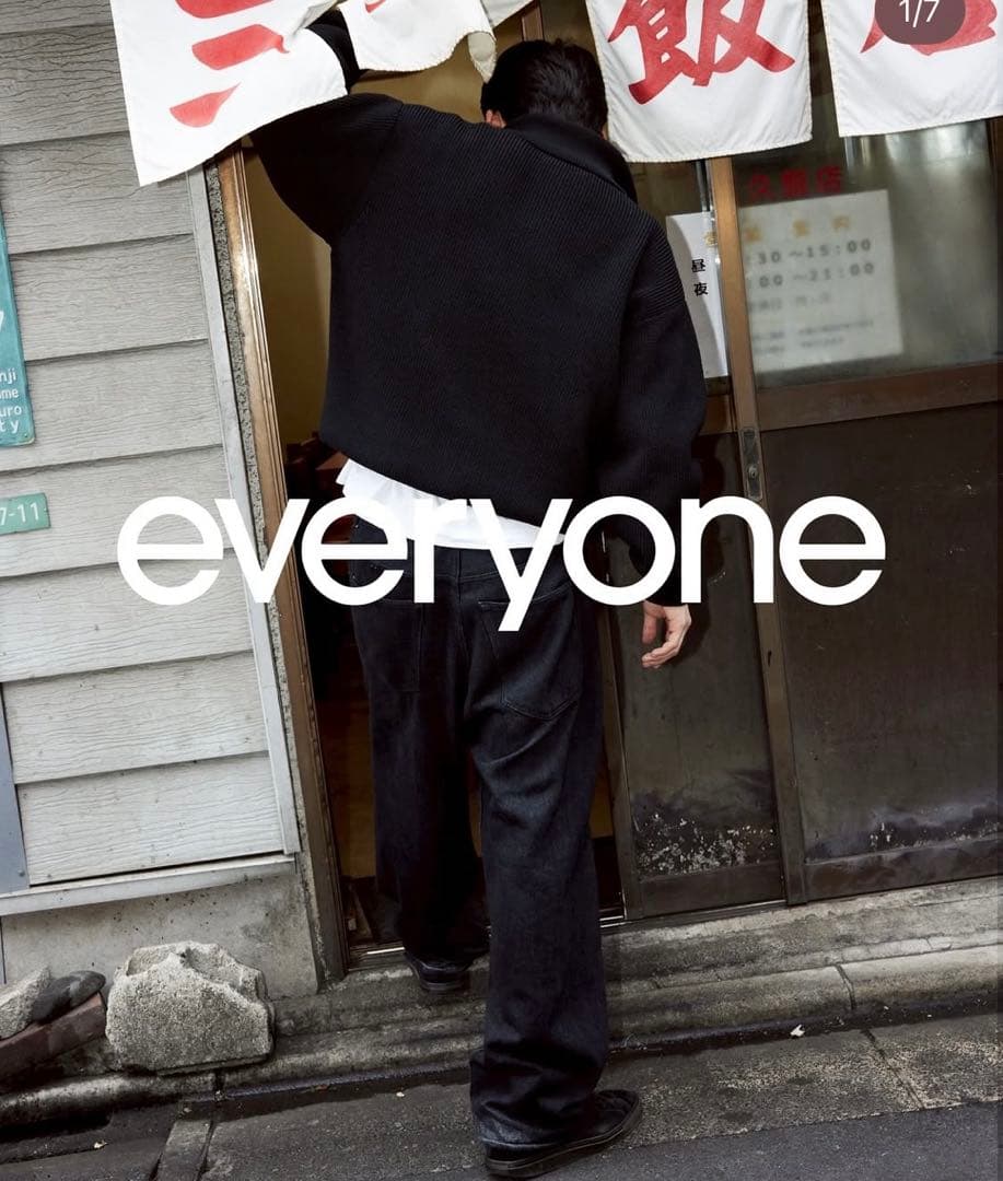 everyone soft denim pants (BLACK)