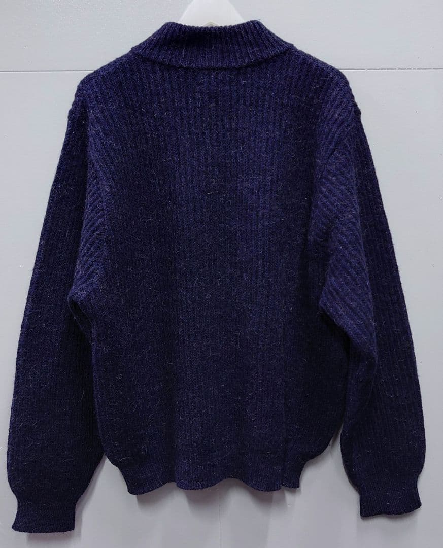 80's USA製 L.L.Bean アルパカ混 ドライバーズニット 美品