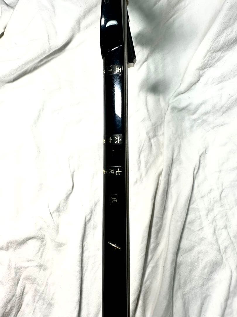 沖縄三線（おきなわさんしん）蛇皮本皮強化張り　替弦、専用ソフトケース付き