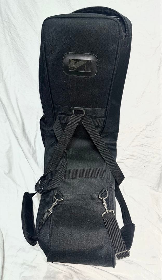 沖縄三線（おきなわさんしん）蛇皮本皮強化張り　替弦、専用ソフトケース付き