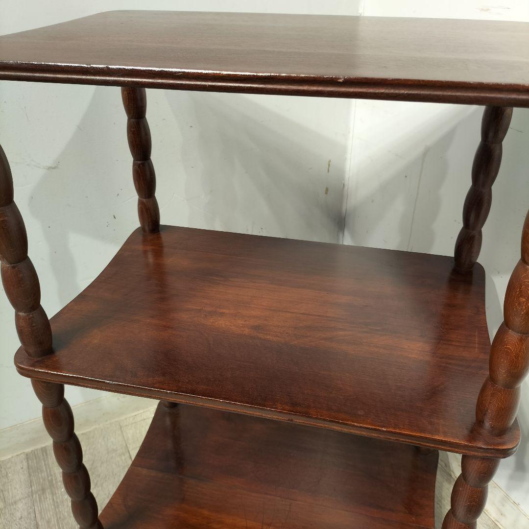 M♦アンティーク　オープンシェルフ　3段ラック　木製