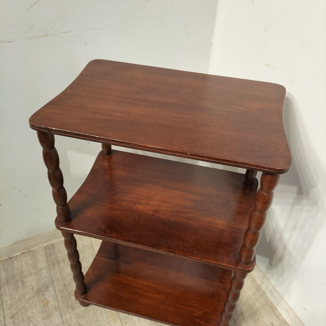 M♦アンティーク　オープンシェルフ　3段ラック　木製