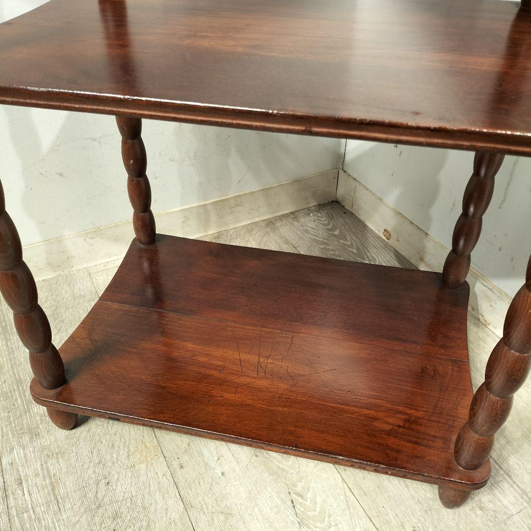 M♦アンティーク　オープンシェルフ　3段ラック　木製