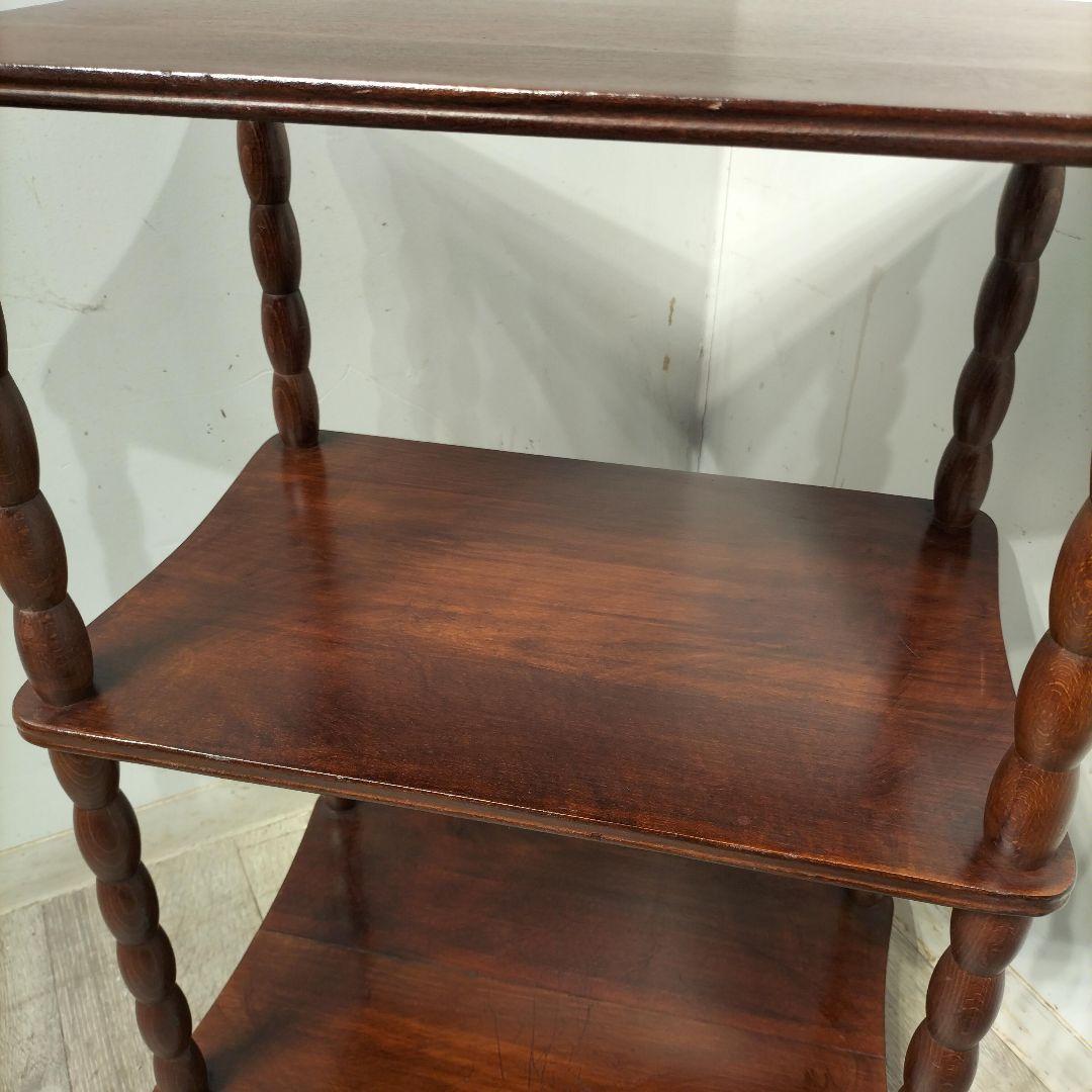 M♦アンティーク　オープンシェルフ　3段ラック　木製