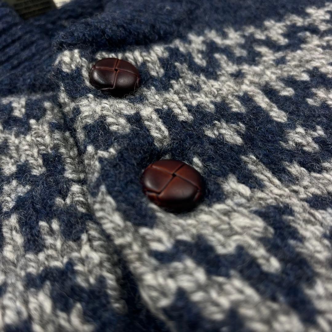 12M516◯ L.L.Bean 求心柄 くるみボタン ニット セーター XL