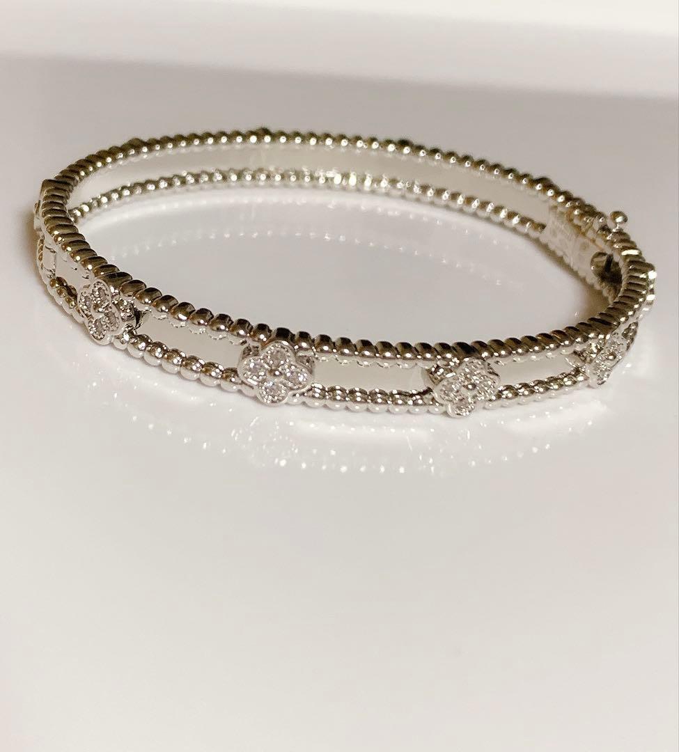 WG フラワー バングルブレスレット