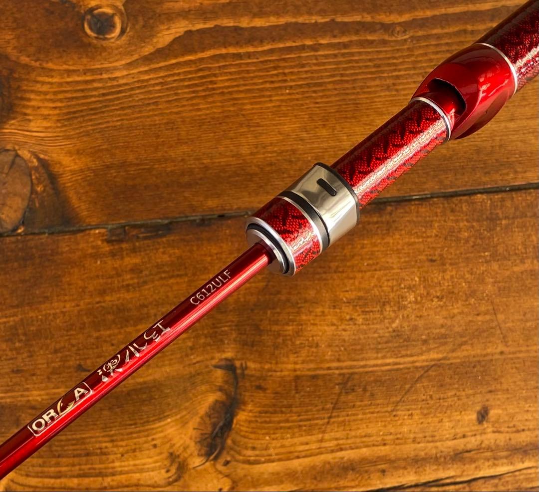 超軽量 カーボンロッド アジングロッド C612UL 6ft ベイトロッド