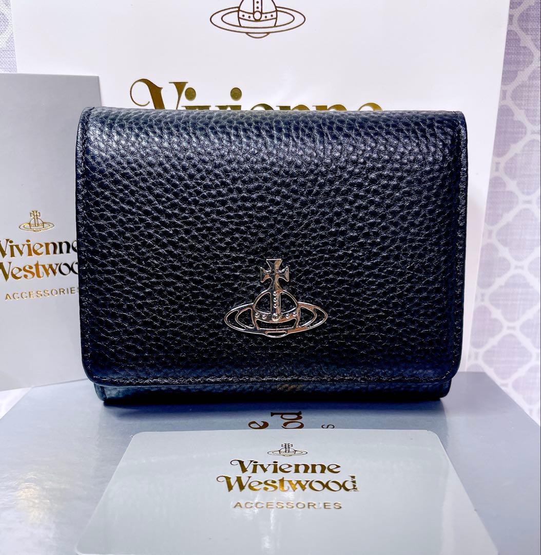 最新✨️ショッパー付】新品 ヴィヴィアン・ウエストウッド 三折財布