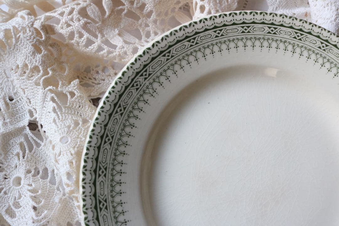 グリーン　コンポティエ　ケーキ台　クレールフォンテーヌ　ジャスミン