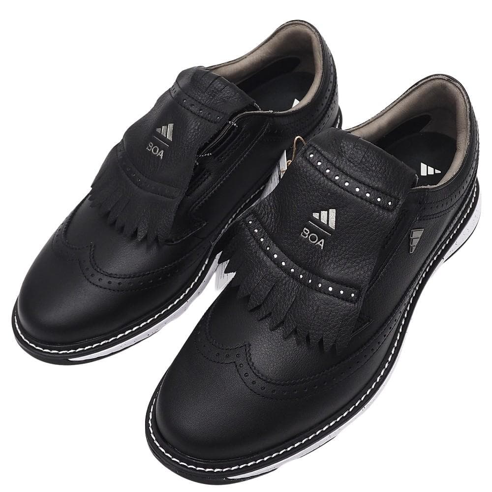 アディダス レザーゴルフシューズ スパクレス 27cmブラック