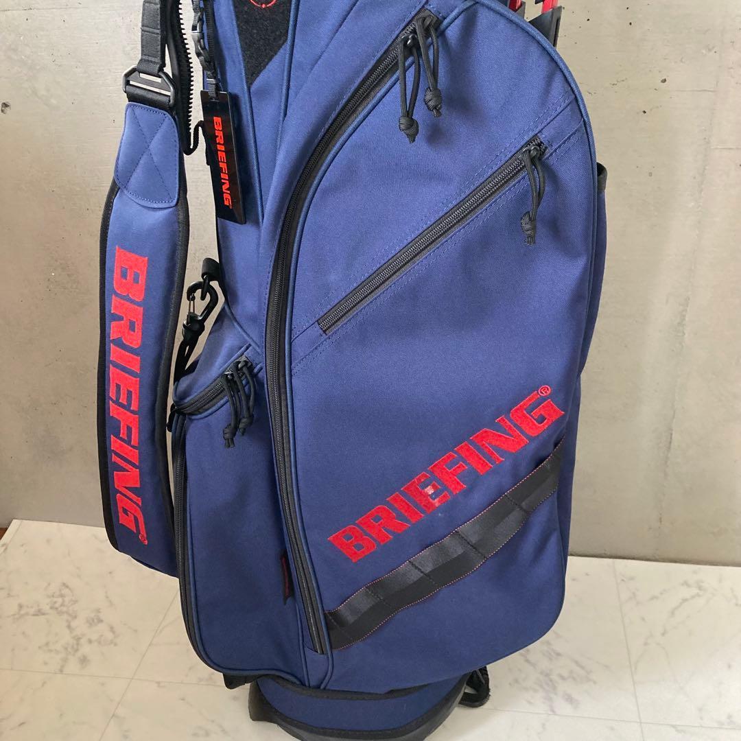 ⛳️極美品 ブリーフィング ゴルフ CR-02 スタンドキャディバッグ 紺