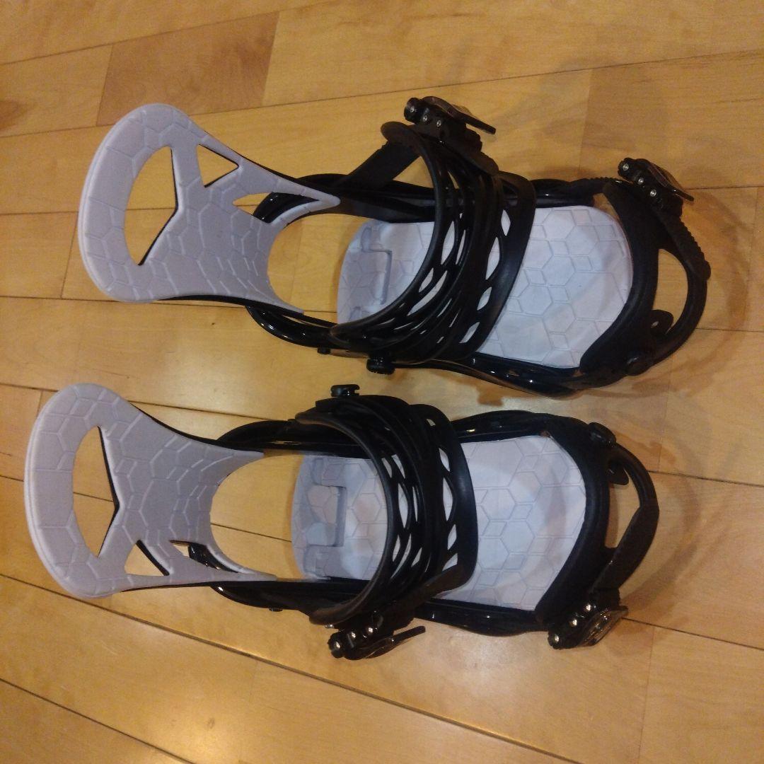 スノーボード ビンディング ブラック/ホワイト SMALLS