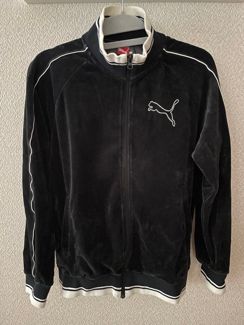 プーマ　PUMA ベロア 上下セットアップ　ジャージ ブラック L
