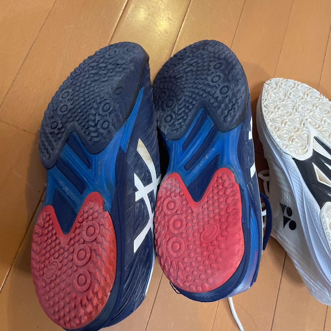 テニスシューズ 3足セット アシックス ヨネックス 26センチ