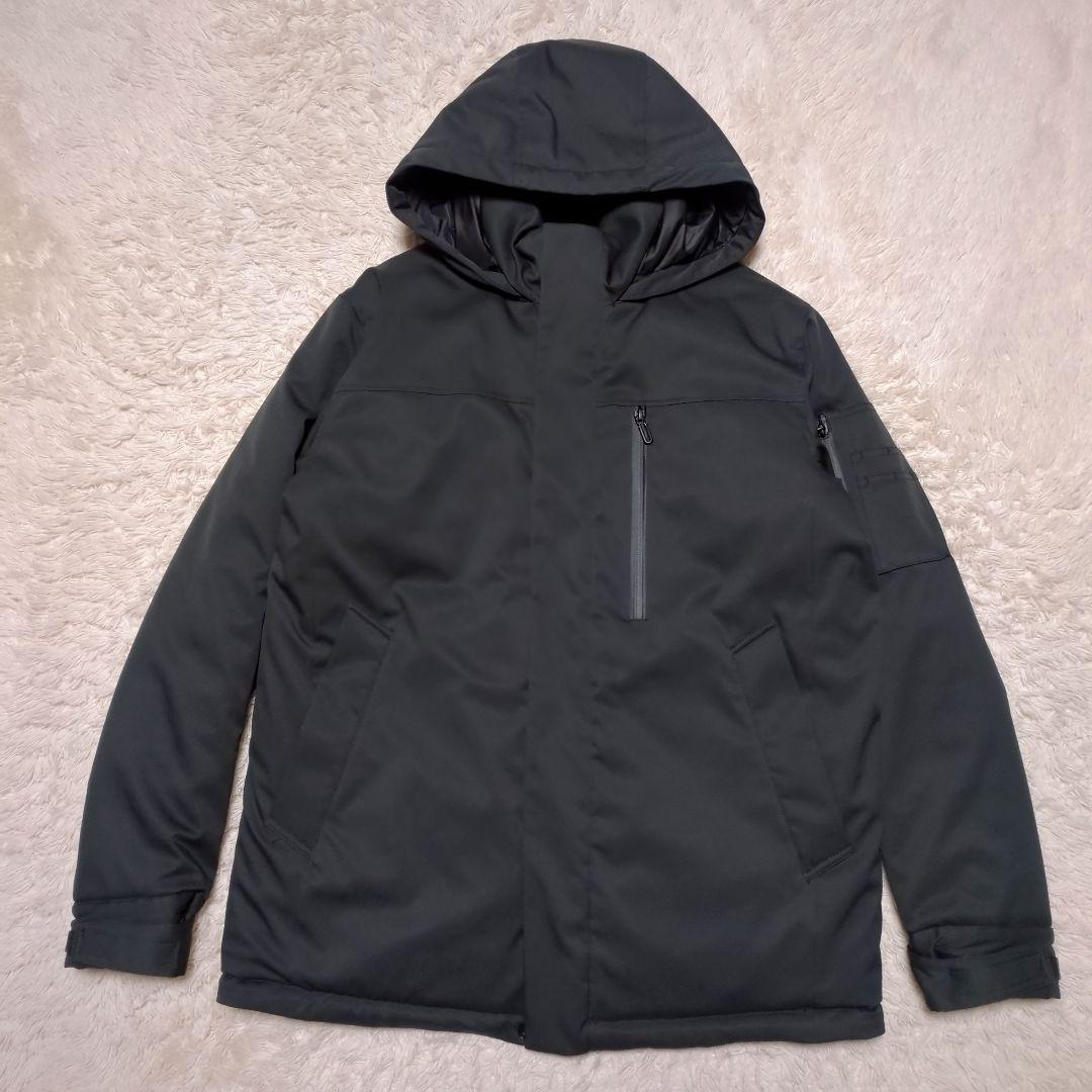美品！WWS 洗えるウォームテックコート M チャコールグレー 撥水加工