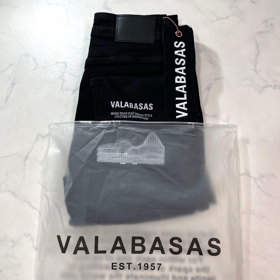 valabasas バラバサス ダメージスタックフレアスキニーデニム 新品 28