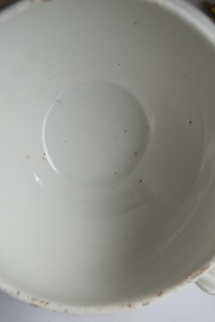 珍しい窯　フランス19世紀　美しいスーピエ（小）印有　フランスアンティーク