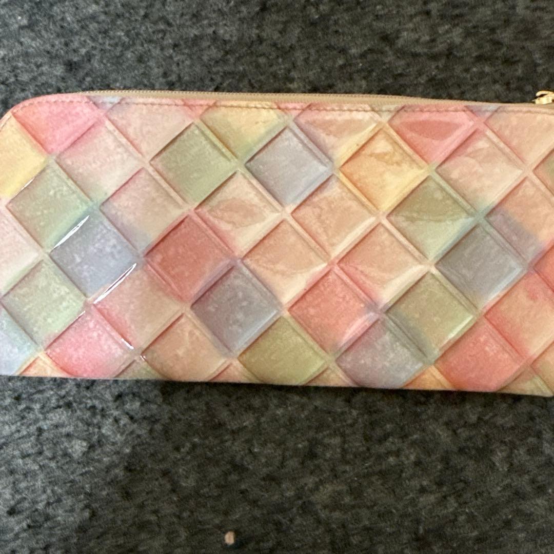 ATAO マルチカラー キルティング長財布