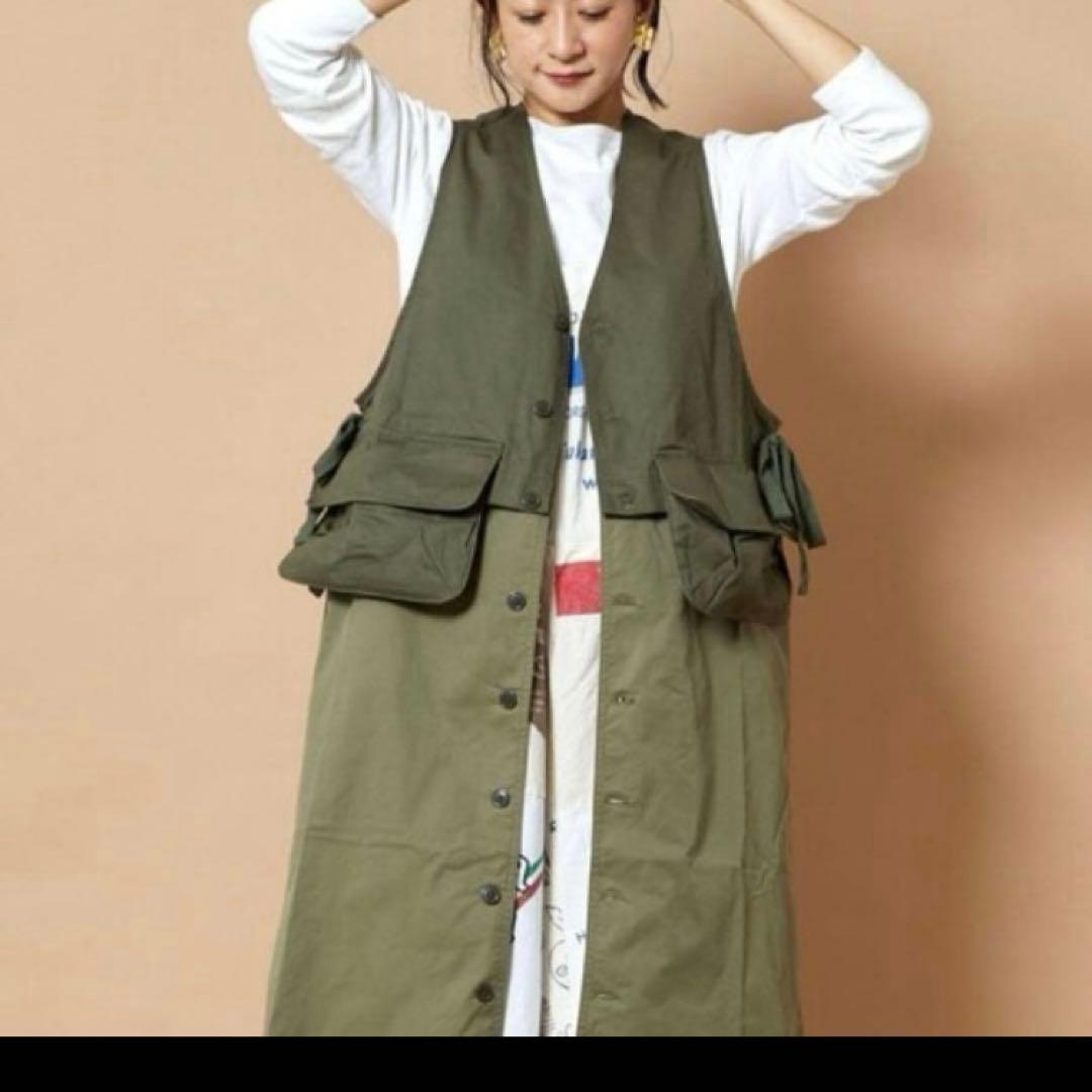 WORKWARE × Freada ミリタリー2WAYロングベスト