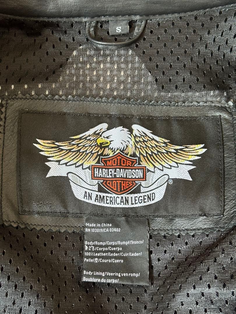 ハーレーダビッドソン　レザージャケット　 2wayタイプ　革ジャン