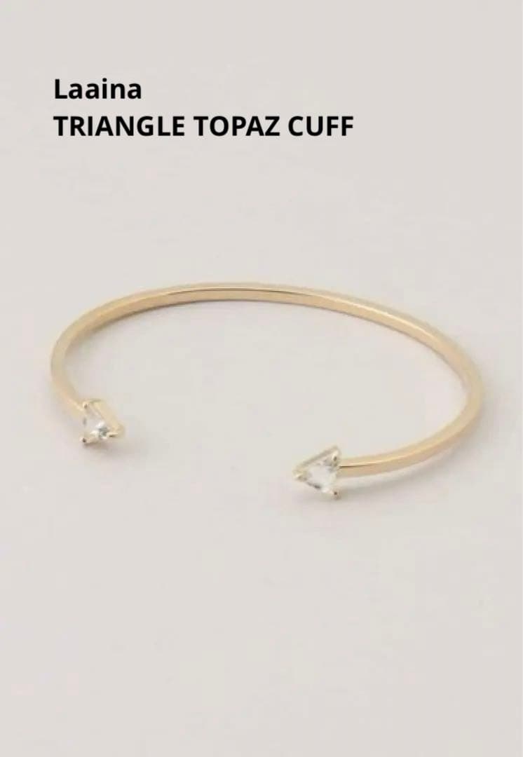 Laaina/ラアイナ】TRIANGLE TOPAZ CUFF 新品 - メルカリ
