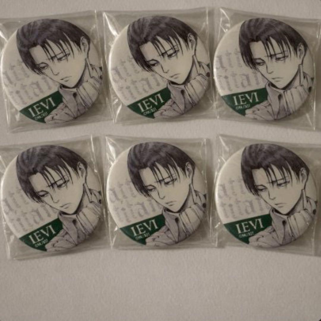 進撃の巨人 リヴァイ wit 缶バッジセット 浅野恭司 原画展 6個 - メルカリ