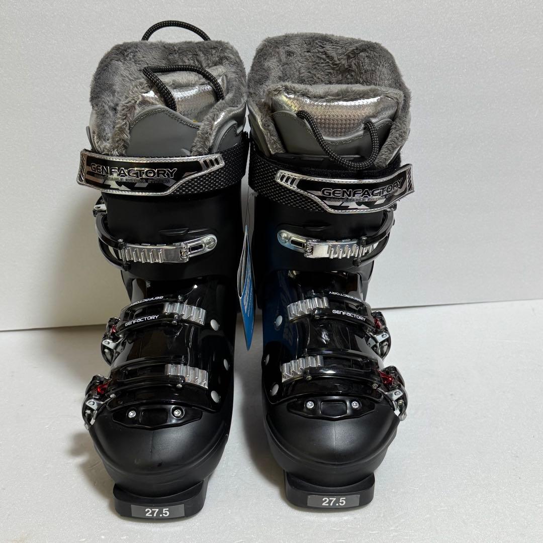 新品未使用27.5cmスキーブーツブラック 黒色初心者格安GENFACTORY