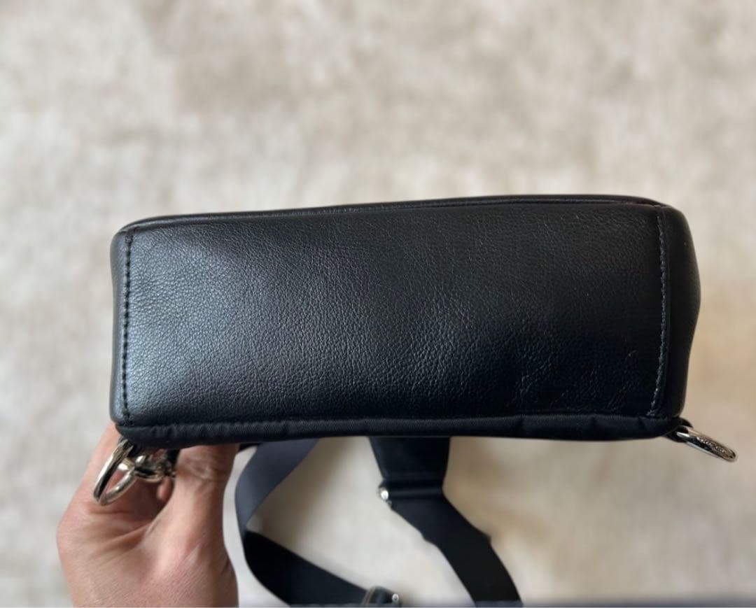 美品 COACH コーチ ボディバッグ ショルダーバッグ斜め掛け ブラック