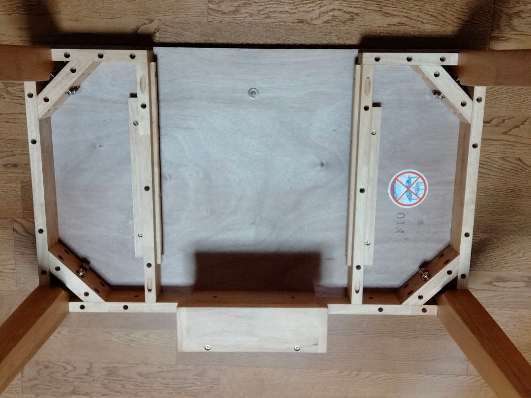 【美品】天然木 北欧スタイル オーク材 学習机 パソコンデスク 引き出し付き