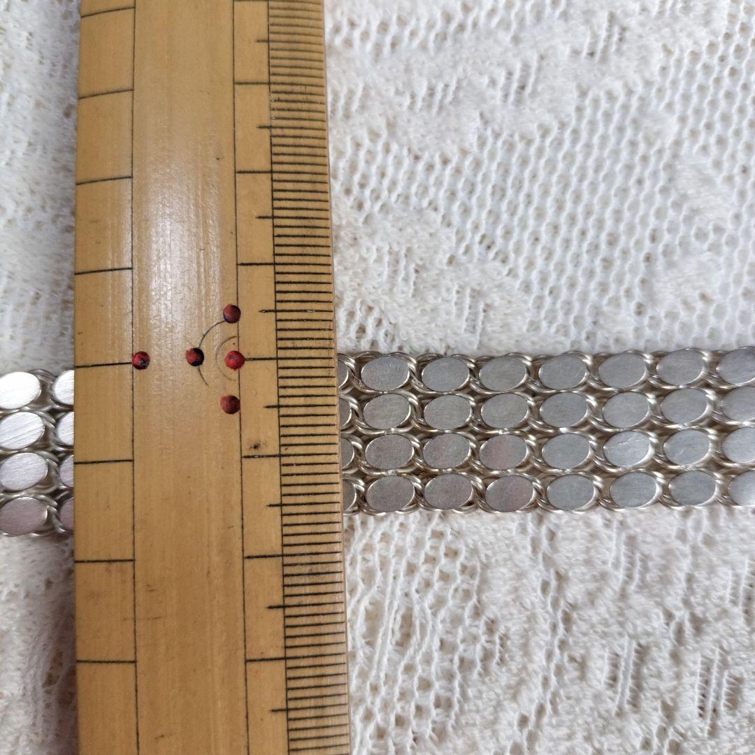 銀細工工芸品ブレスレット、ヴィンテージ、シルバー約31.4g、約19cm