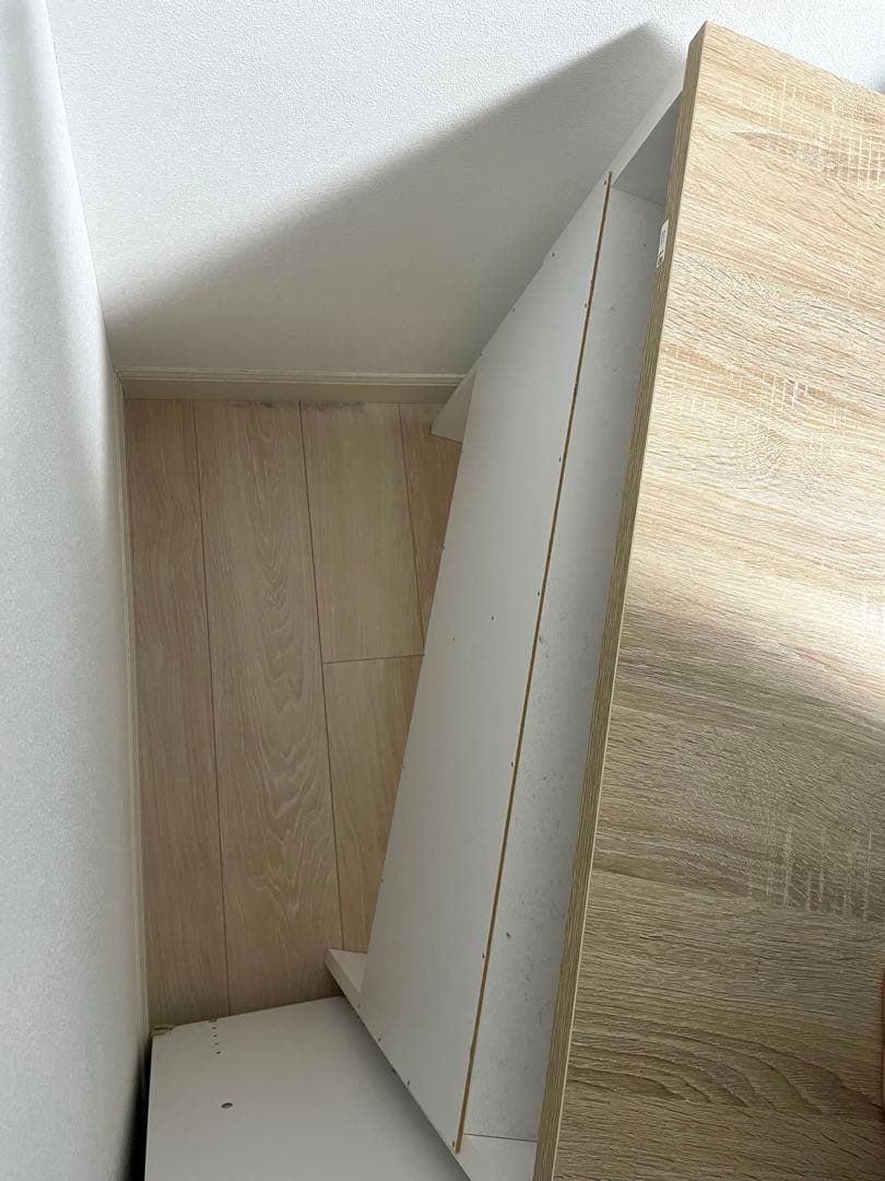 美品　LOWYA コーナーデスク　l字 下収納付き引き出し