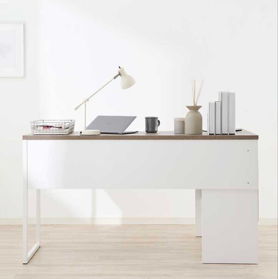 美品　LOWYA コーナーデスク　l字 下収納付き引き出し