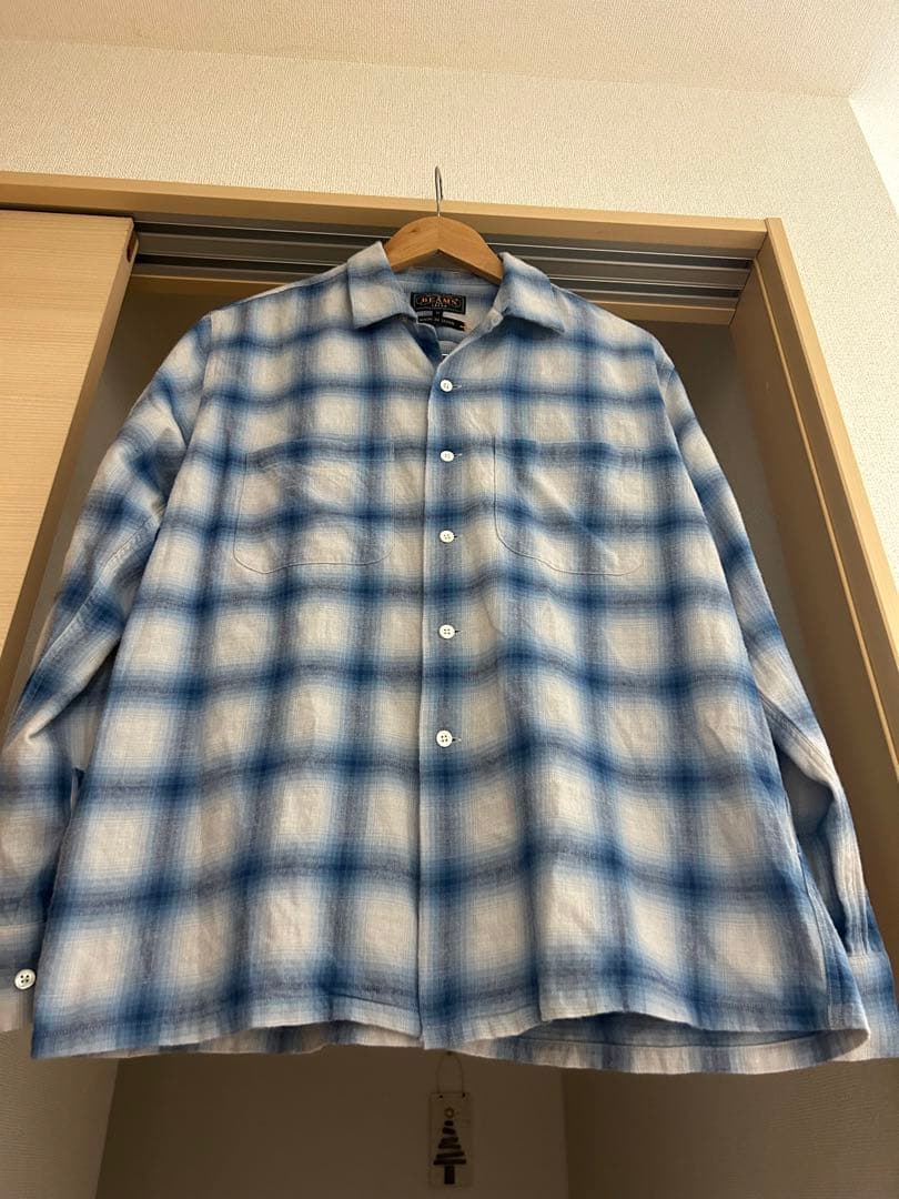 トップス 25AW BEAMS PLUS -Open Collar Ombre Shirt