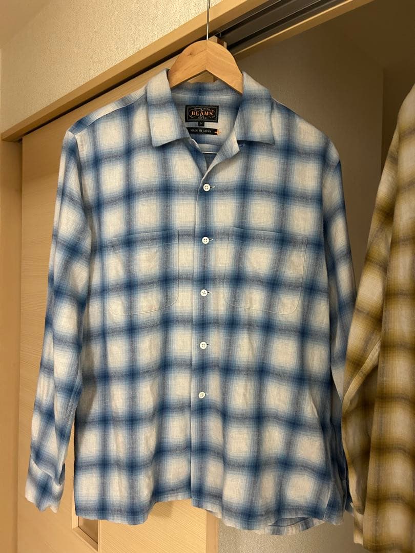 トップス 25AW BEAMS PLUS -Open Collar Ombre Shirt