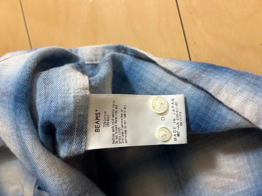 トップス 25AW BEAMS PLUS -Open Collar Ombre Shirt