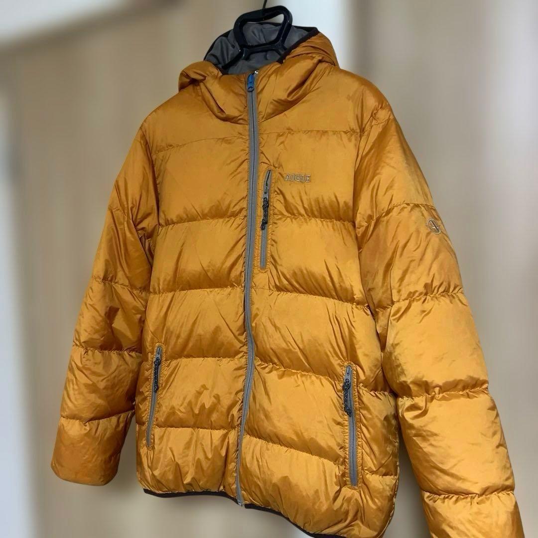 AIGLE ダウンジャケット　オレンジ　XL