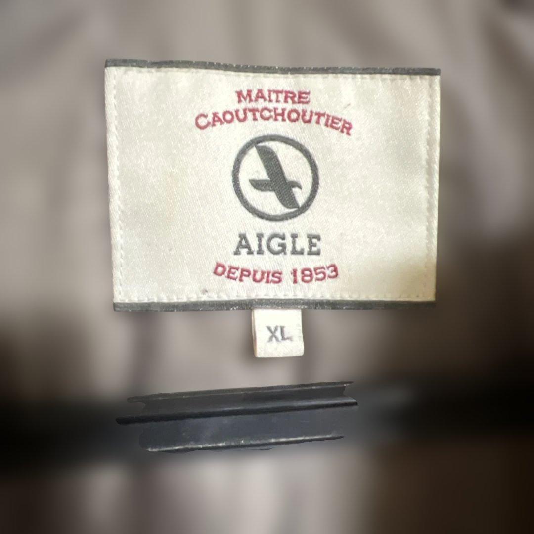 AIGLE ダウンジャケット　オレンジ　XL