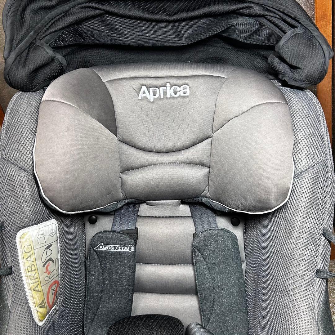 美品 アップリカ チャイルドシート クルリラ プレミアム ISOFIX グレー
