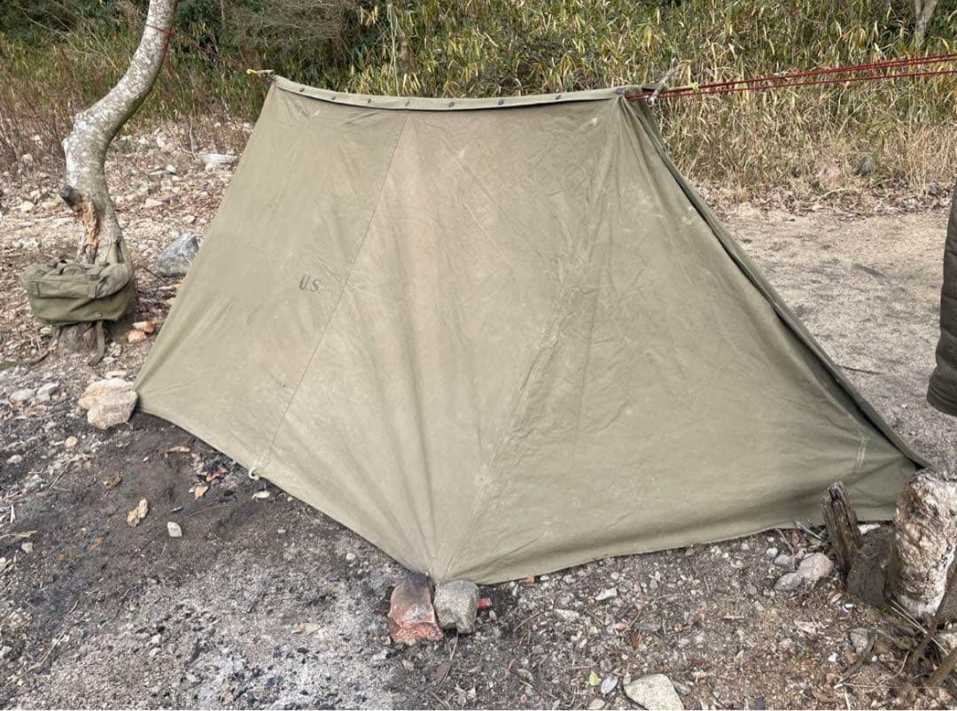 超激レア 40's US シェルターハーフ パップテント 軍幕 ビンテージ