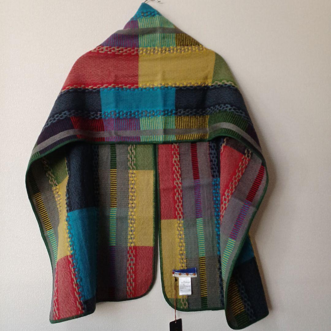 佐藤繊維　Masaki Kyoko マルチカラーチェックストール