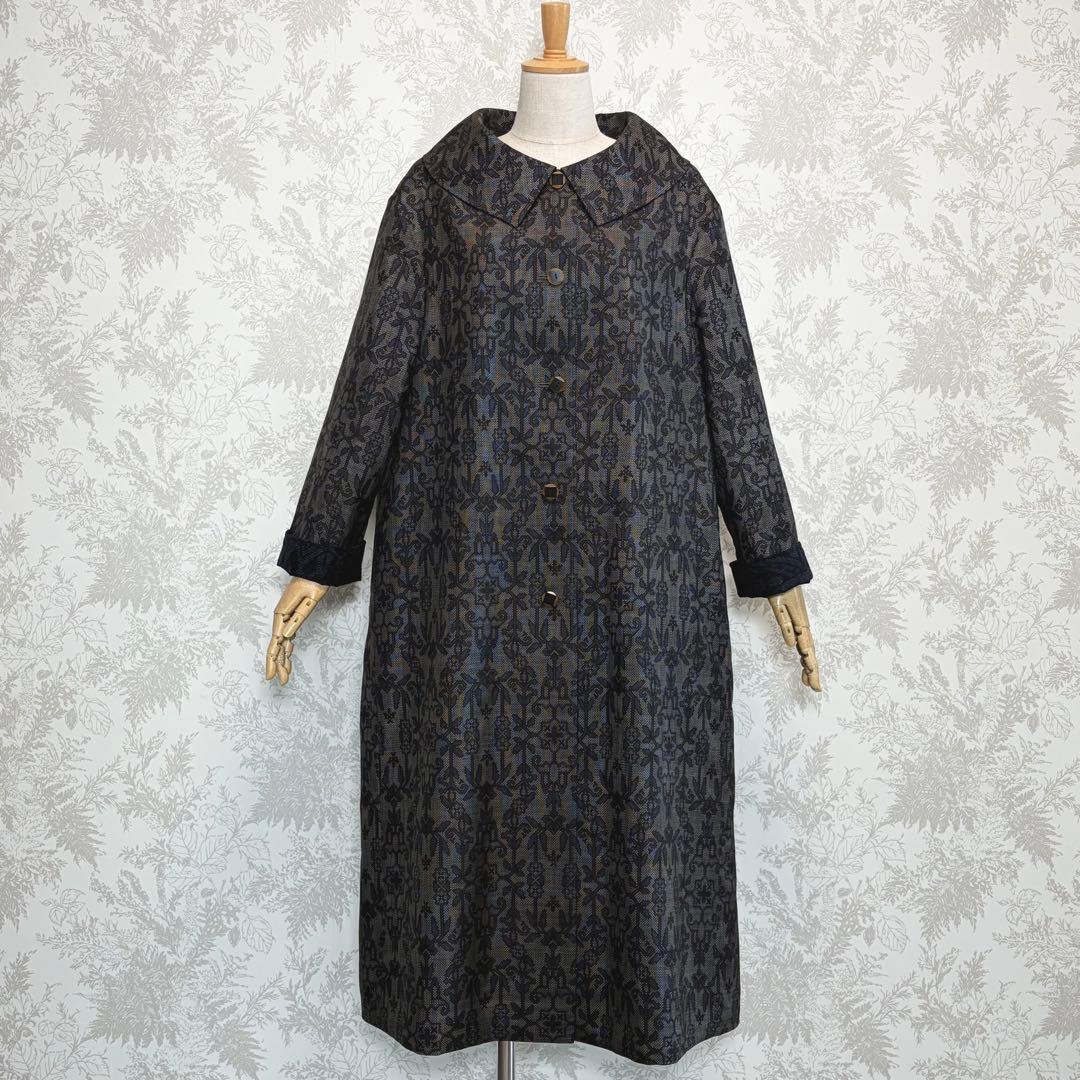 着物リメイク大島紬と結城紬のリバーシブルコート