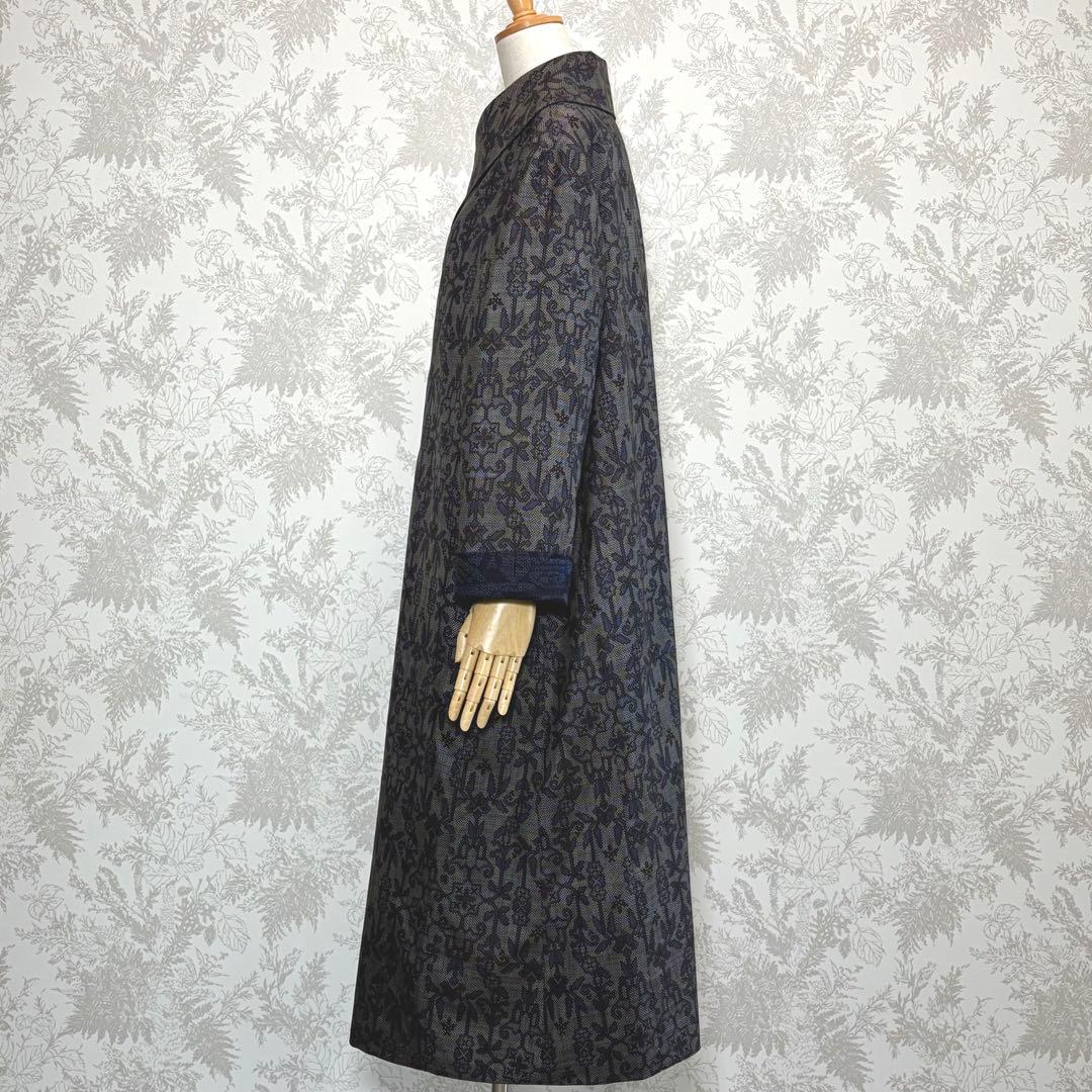 着物リメイク大島紬と結城紬のリバーシブルコート