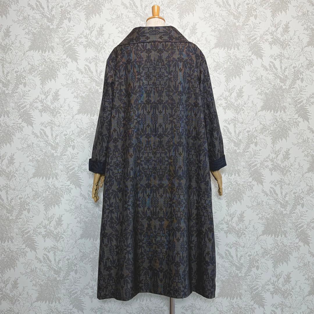 着物リメイク大島紬と結城紬のリバーシブルコート