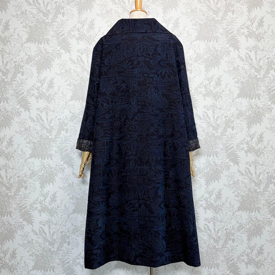 着物リメイク大島紬と結城紬のリバーシブルコート