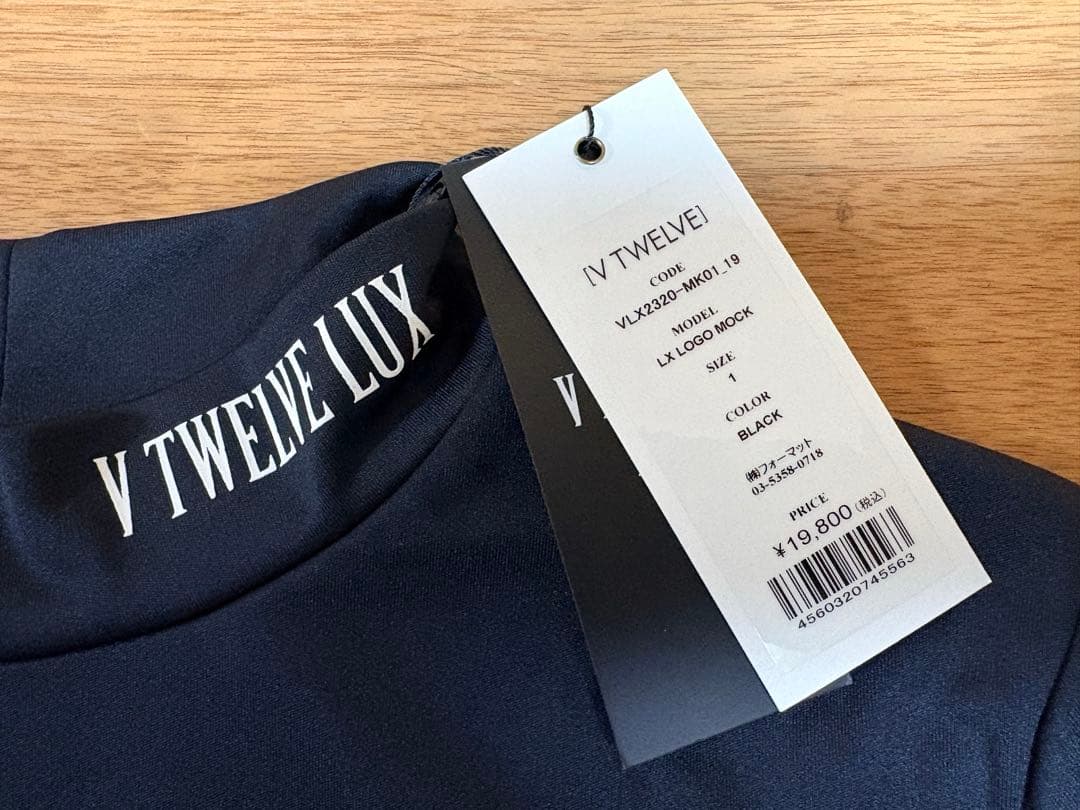 新品タグ付】 V TWELVE レディース長袖シャツ M ネイビー/ホワイト V12