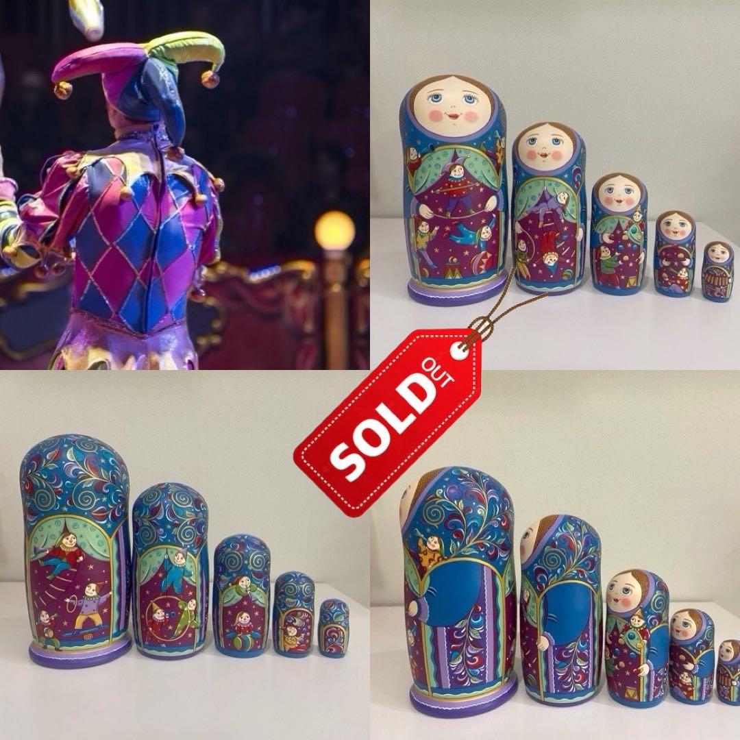 【28%OFF】新春セール♪ロシア☆起き上がりこぼし『サーカス』マトリョーシカ