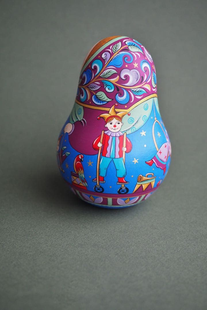 【28%OFF】新春セール♪ロシア☆起き上がりこぼし『サーカス』マトリョーシカ
